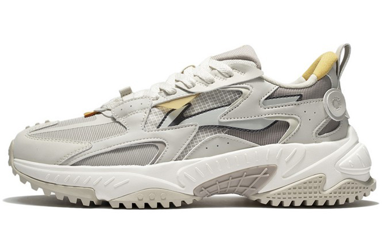 LiNing Chiikawa Rebound Cushioning, Slip Resistant, Abrasion Resistant Low Top Sports Casual Shoes Men's Oat Gray