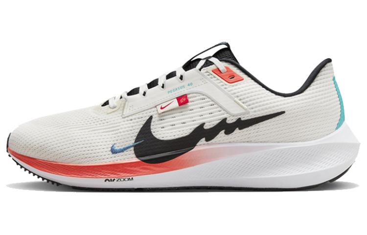Nike Air Zoom Pegasus 40 Беговые кроссовки Низкие Белый Красный Черный Мужские