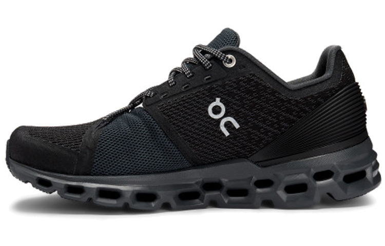 On Cloudstratus Running Shoes Women's Low Top Black