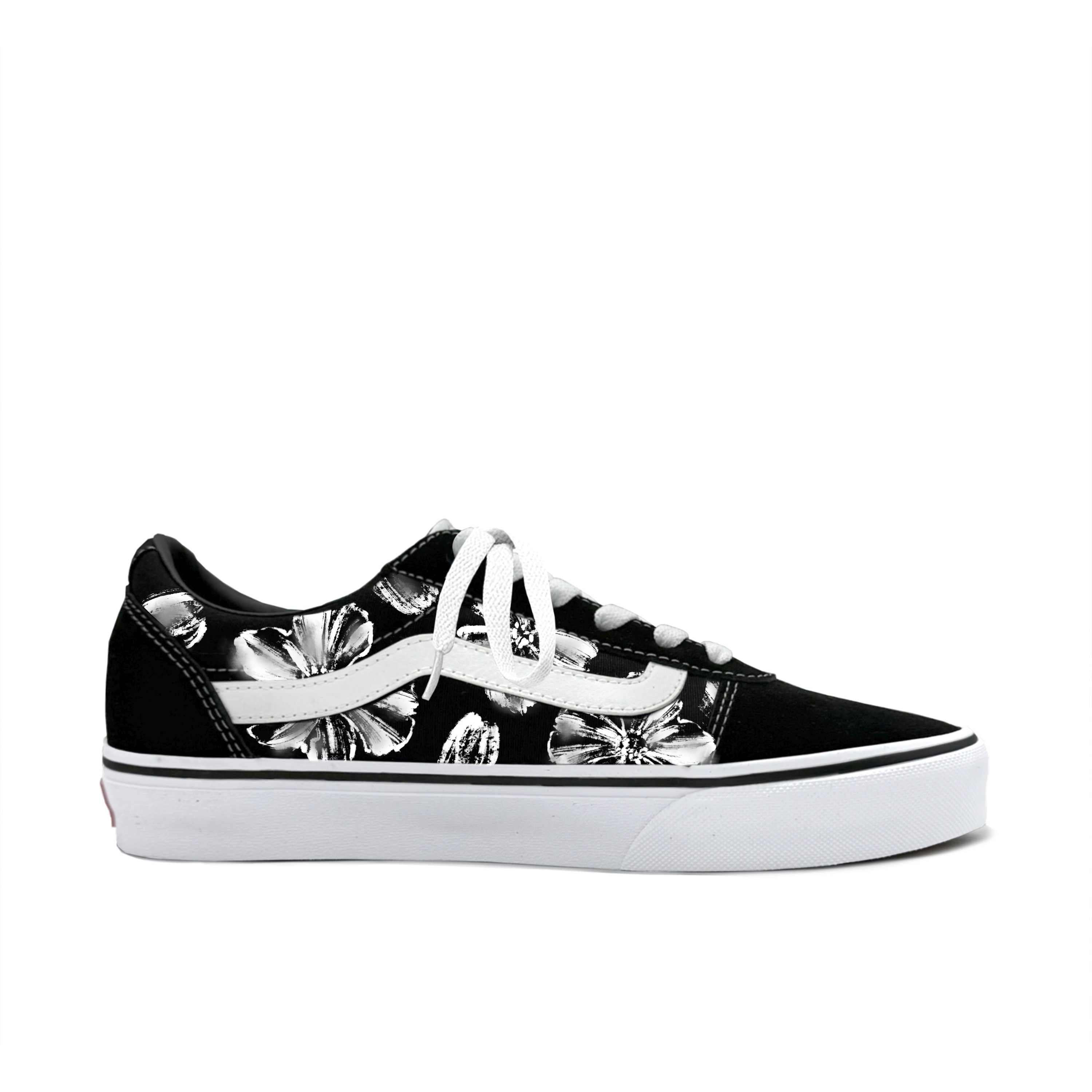 Vans Ward Abrasion Resistant Low Top Skateboard Shoes Women's White