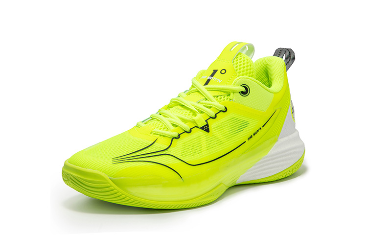 361° ONE MOTION Wave Series Basketball Shoes Men's Low top Neon Solar Yellow/361 Degrees White