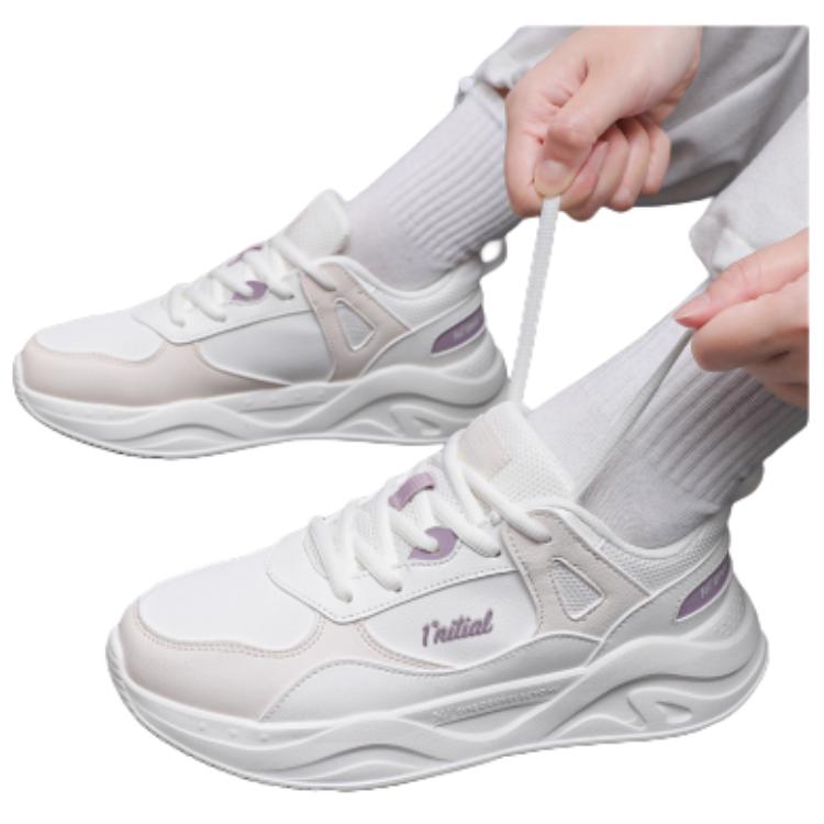 361° Cushioning And Breathable Low Top Casual Running Shoes Women's White Pink Purple купить в интернет-магазине Yoocart с быстрой доставкой по России.