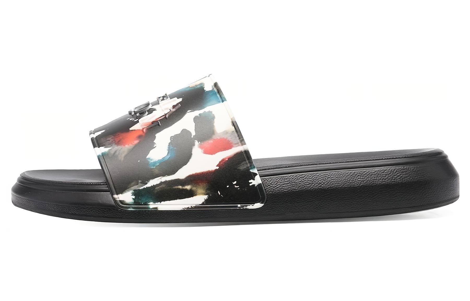 Alexander McQueen Graphic Logo Print Pool Slides