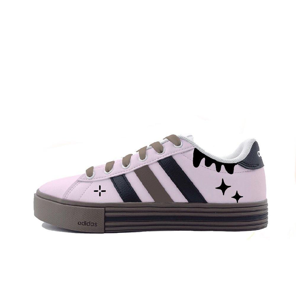 Adidas Daily 4.0 Dada Purple Rhythm Abrasion Resistant Low Top Skateboard Shoes Unisex Purple