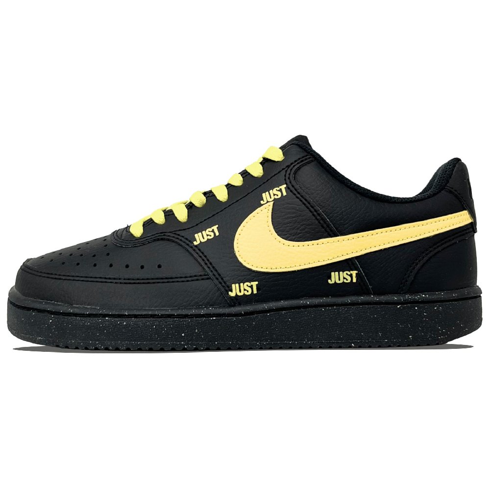 Nike Court Vision Low Anti-Slip Wear-Resistant Low-Top Skateboard Shoes Unisex Lemon
