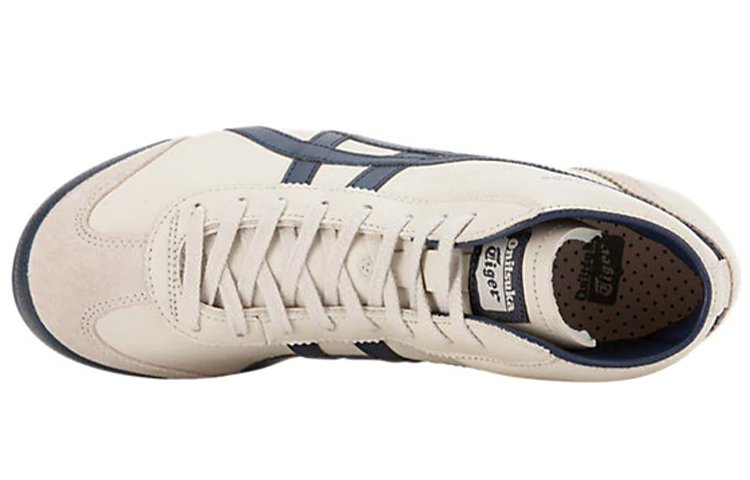 Onitsuka Tiger Mexico Mid Runner 'Creamwhite Dark Blue' купить в интернет-магазине Yoocart с быстрой доставкой по России.