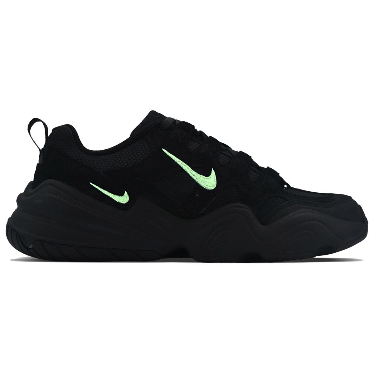 Nike Tech Hera Abrasion Resistant Low Top Casual Shoes Unisex Black Green