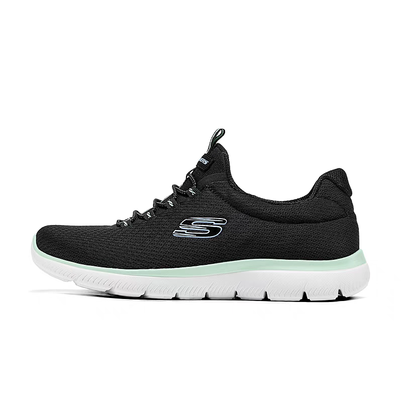 Skechers Abrasion Resistant Breathable Low Top Casual Shoes Women's Black
