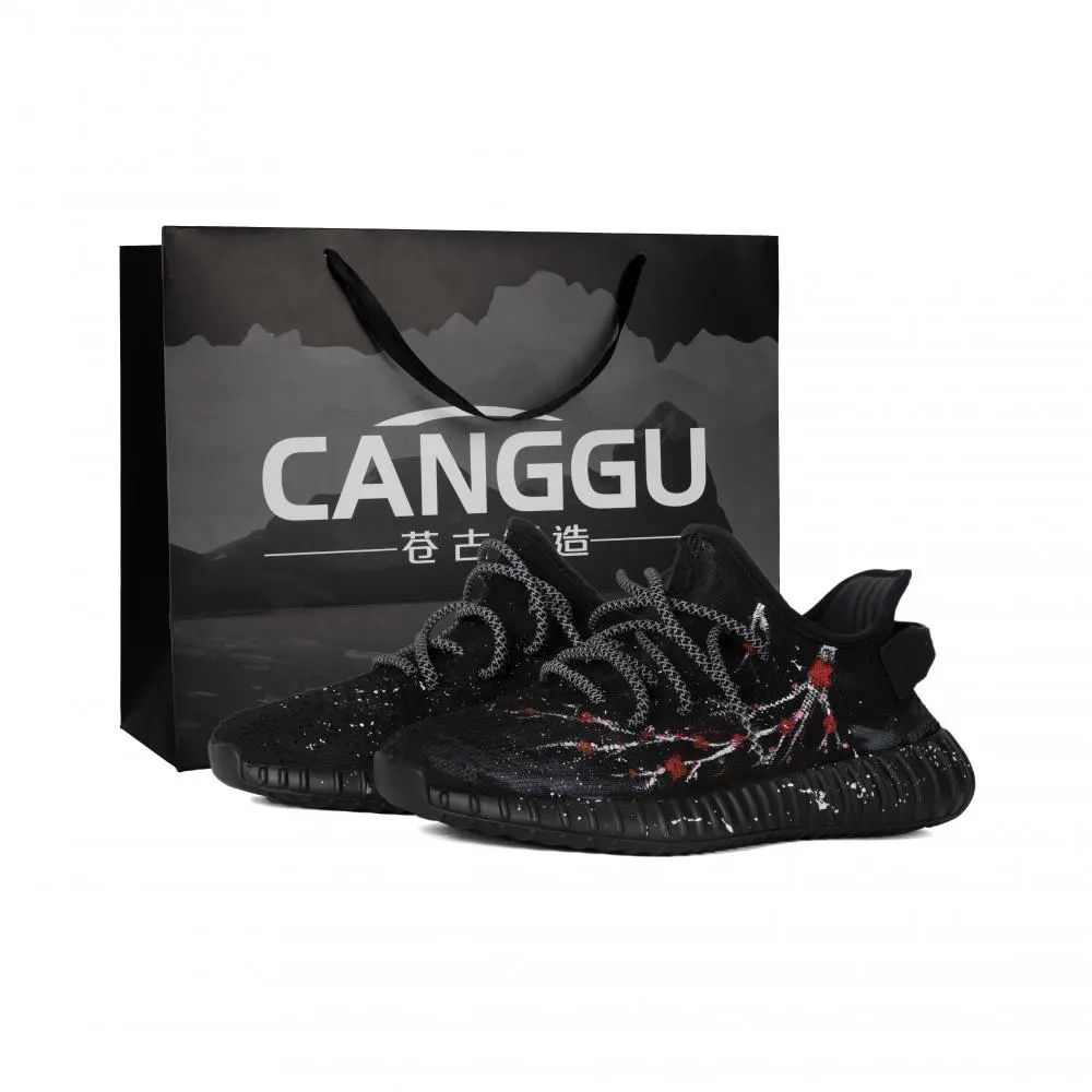 Adidas Originals Yeezy Boost 350 Cushioning Low top Casual Shoes Unisex Black Red
