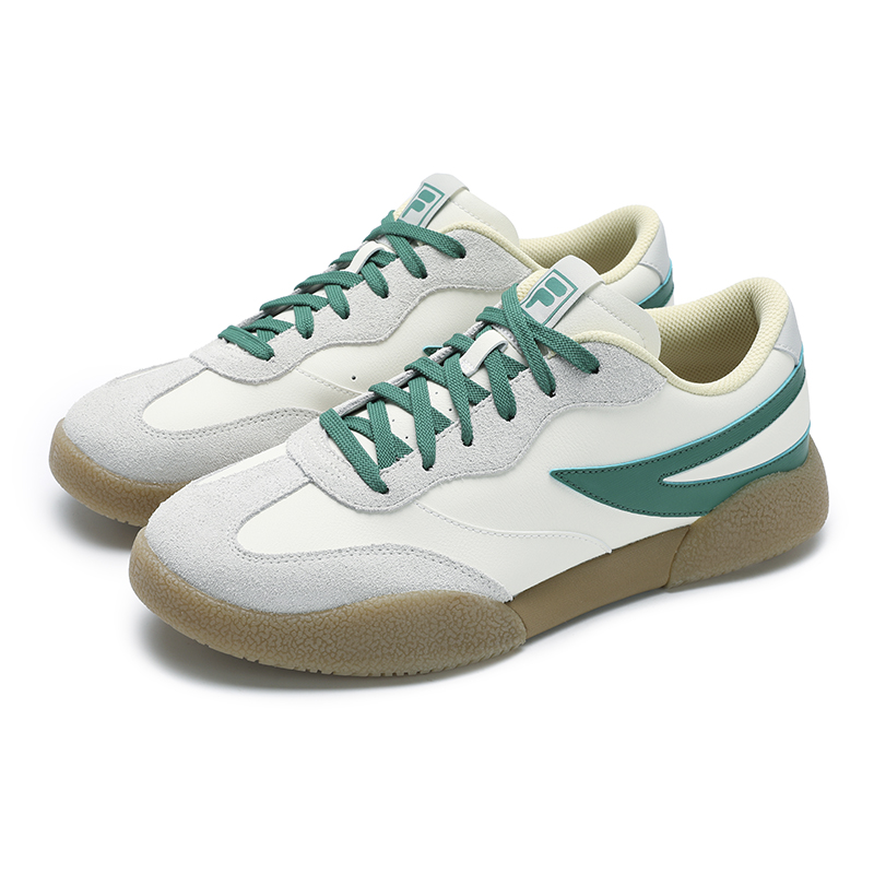 FILA Cushioning Wear-Resistant Low-Top Skateboard Shoes Men's White Silver