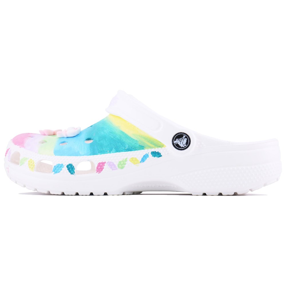 Crocs Classic Clog Rainbow SDS Clogs Unisex White