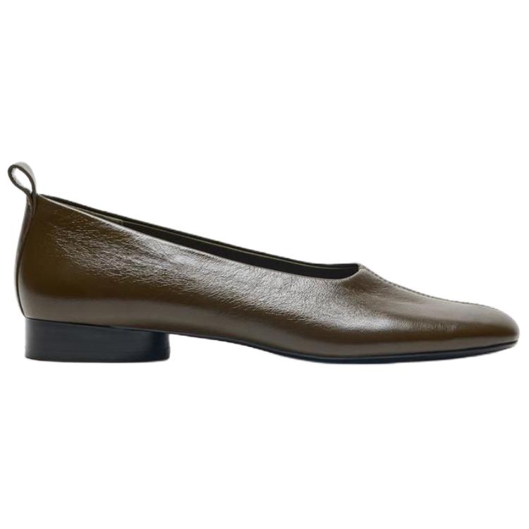 ZARA Casual Shoes 2cm Women's Khaki Green