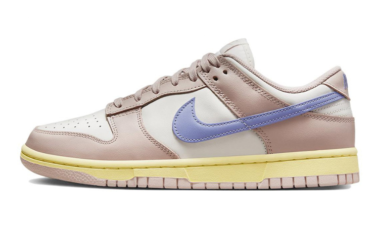 Nike Dunk Low Low-Top Skateboard Shoes Women's Silver Brown
