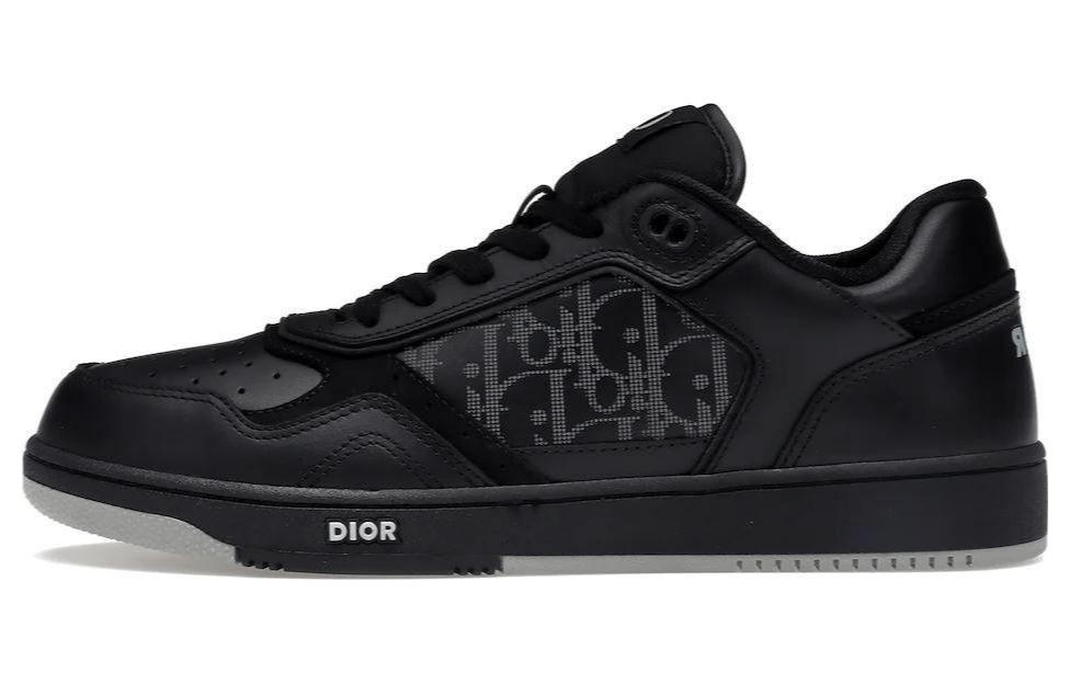 DIOR B27 Low Black DIOR Oblique Galaxy Leather Grey