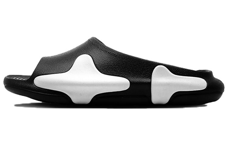 EQLZ EQUALIZER Oasis Quiet Slide Slippers Unisex Black White