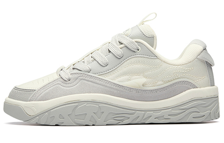 Anta Hot Height Increasing Low-Top Skateboard Shoes Men's White Gray