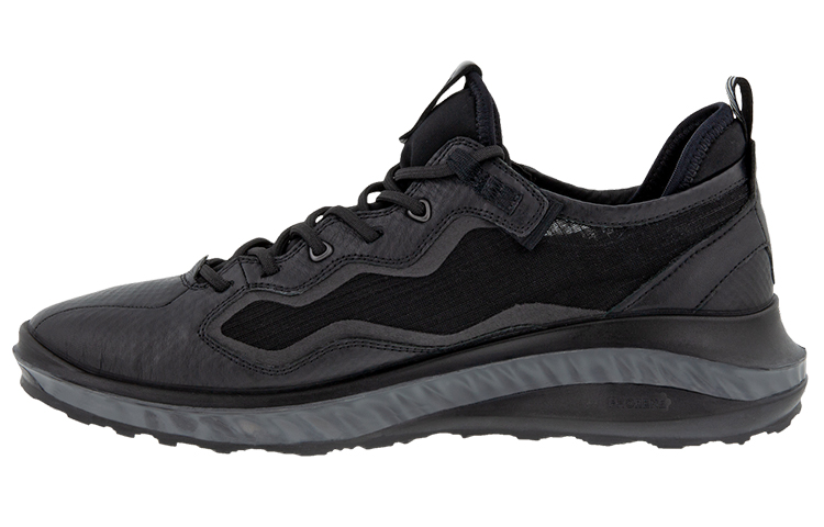 Ecco St 360 Cushioned Anti-Slip And Wear-Resistant Lightweight Low-Top Casual Shoes Men's Black