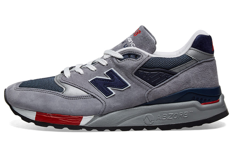 New Balance 998 Grey Navy Red