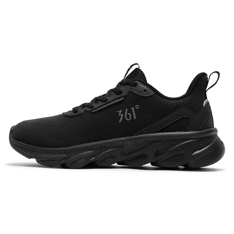 361° Running Collection Cushioning Anti-Slip And Wear-Resistant Low-Top Casual Running Shoes Women's Obsidian Black