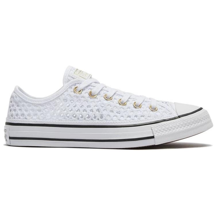 Converse Anti-Slip Wear-Resistant Low-Top Skateboard Shoes Women's White