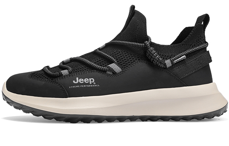 Jeep Low Top Sports Casual Shoes Men's Black
