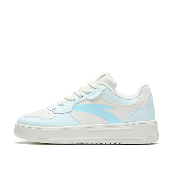 Anta Life Collection Slip-Resistant Cushioning Low-Top Skateboard Shoes Men's White Blue