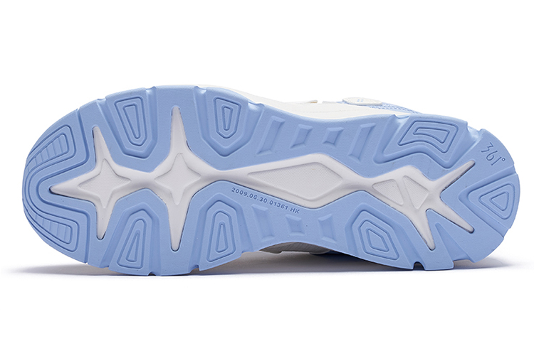 361° Abrasion-Resistant Low-Top Sports Casual Shoes Women's White Blue