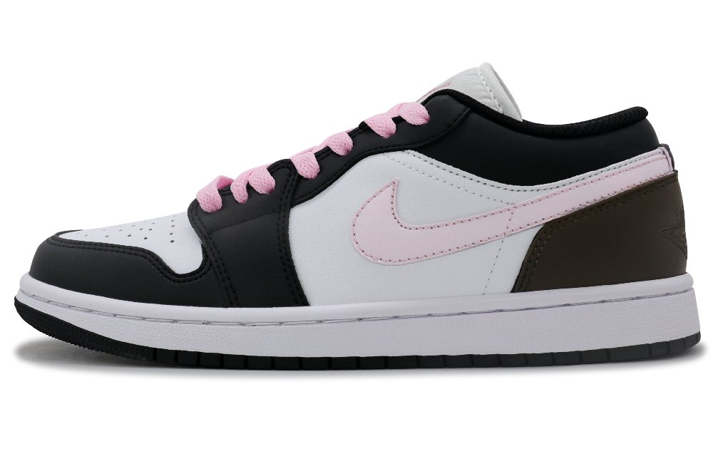 Jordan Air Jordan 1 Low Top Vintage Basketball Shoes Unisex Black White Pink