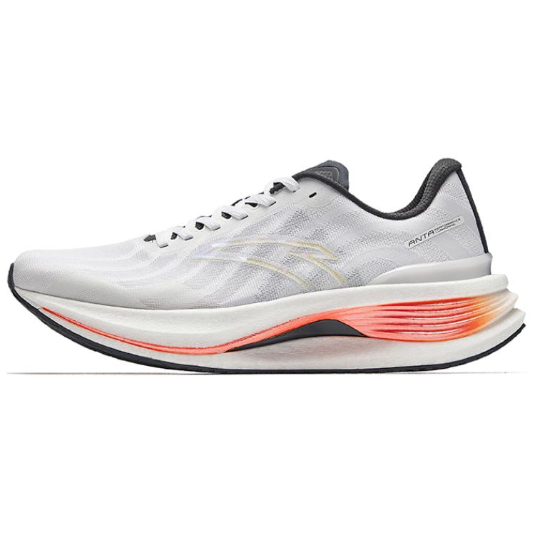 Anta Champion 3rd Gen PRO Abrasion Resistant Low Top Nitrogen Technology Sprint Running Shoes Men's White Orange