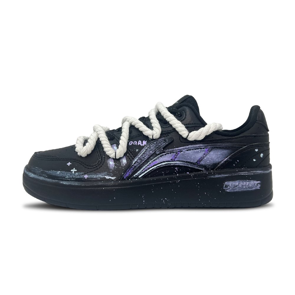 LiNing Acer Truncatum Coverage Abrasion Resistant Low Top Skateboard Shoes Men's Black