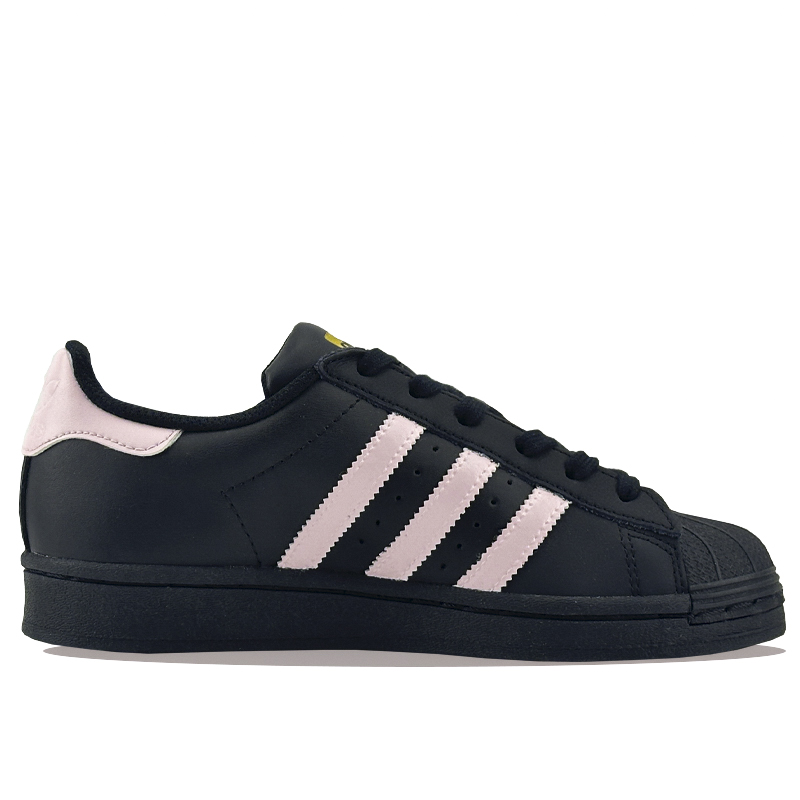Adidas Originals SUPERSTAR Abrasion Resistant Low Top Skateboard Shoes Unisex Black Pink купить в интернет-магазине Yoocart с быстрой доставкой по России.