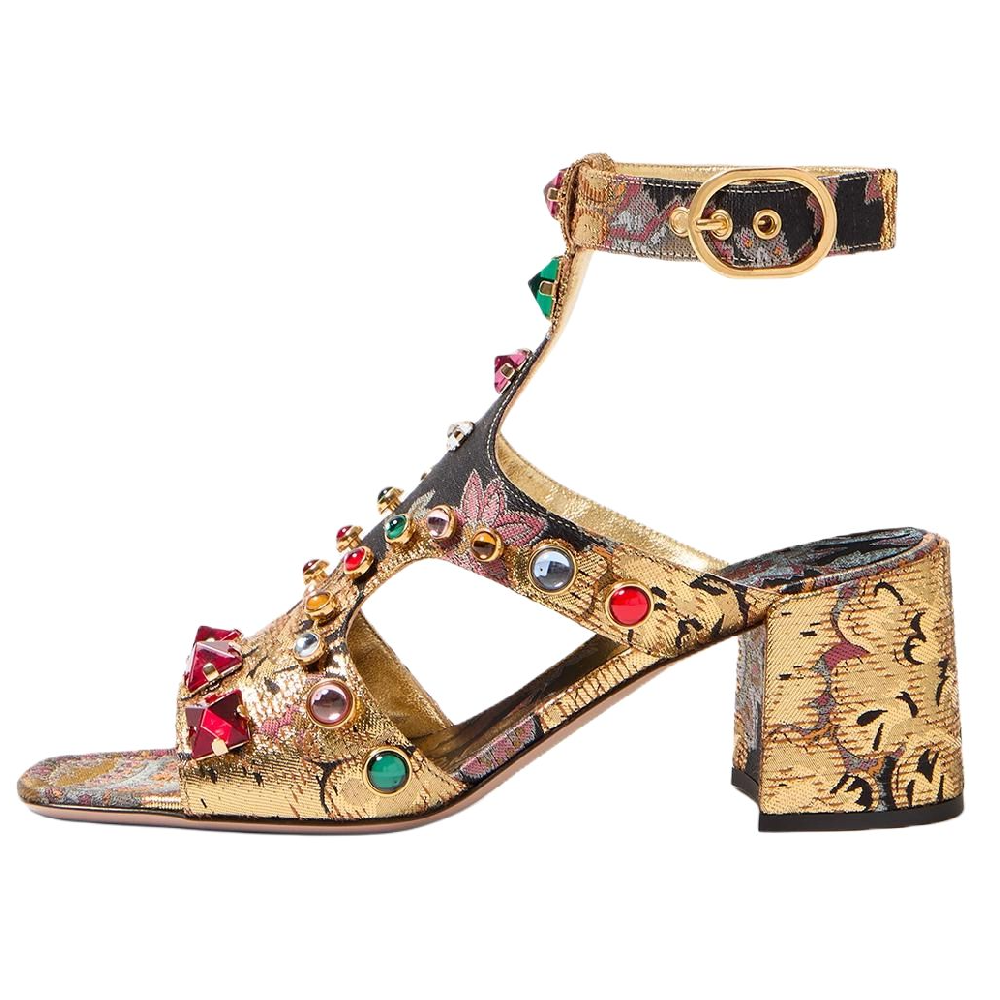 Valentino Preshoes One Strap Sandals 6cm Women's Gold