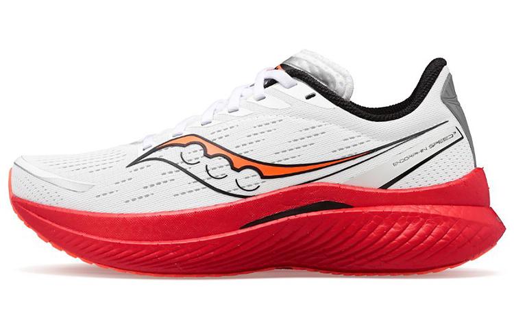 saucony Endorphin Speed 3 White Black Red Women's