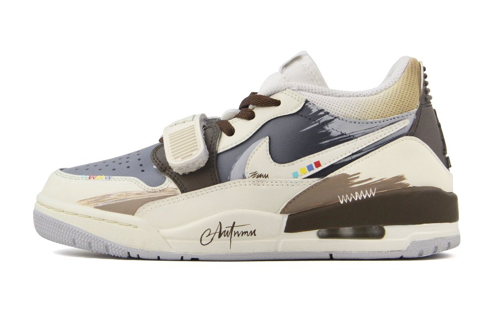 Jordan Legacy 312 Low Top Vintage Basketball Shoes Unisex Beige Gray