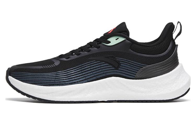 Anta Martian Foam Cushioning Anti-Slip And Wear-Resistant Low-Top Running Shoes Men's Black Shadow Green