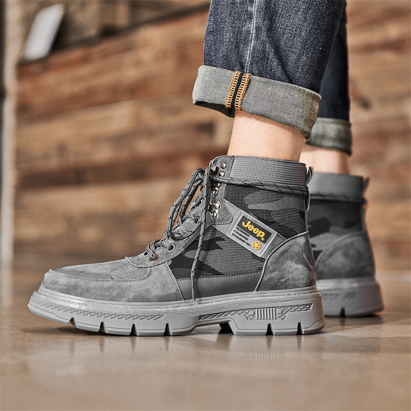 Jeep Short Outdoor Boots Men's Gray купить в интернет-магазине Yoocart с быстрой доставкой по России.