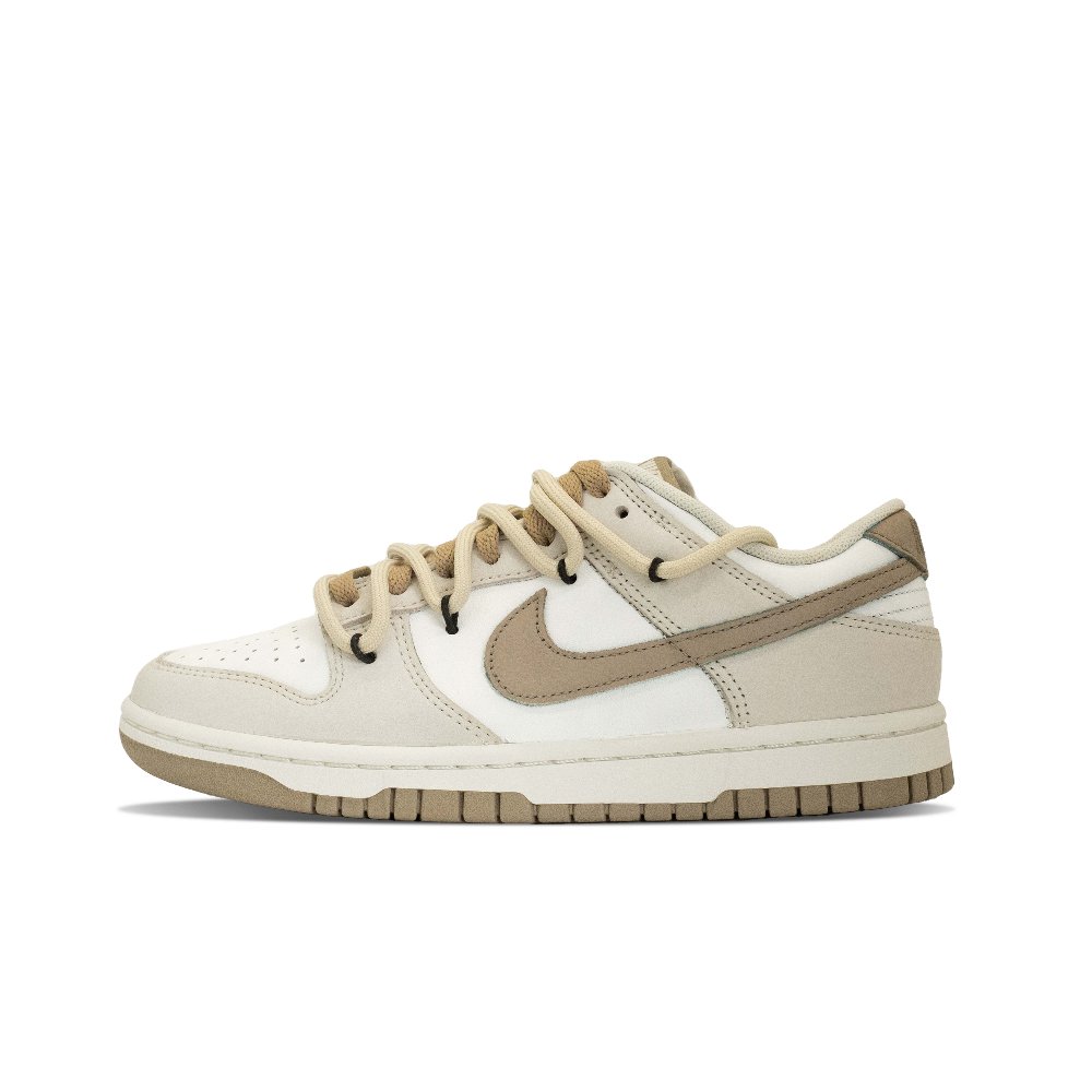 Nike Dunk Mystic Brown Journey Anti Slip Wear Resistant Low Top Skateboard Shoes Unisex Beige Brown