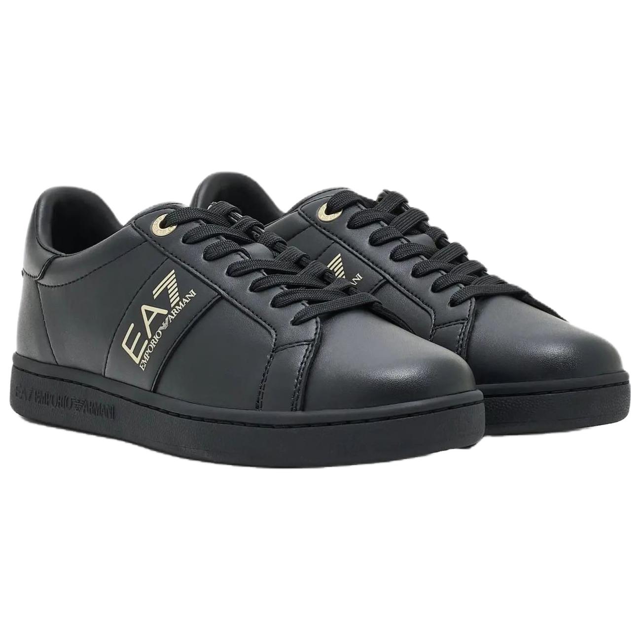 EMPORIO ARMANI EA7 Low Top Skateboard Shoes Unisex Black