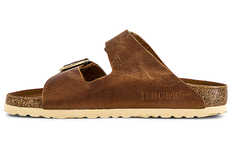 Birkenstock Women's Arizona Big Buckle Oiled Leather Narrow 'Cognac' Women's