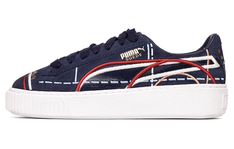 PUMA Suede Platform Courture 'Blue Red' Women's