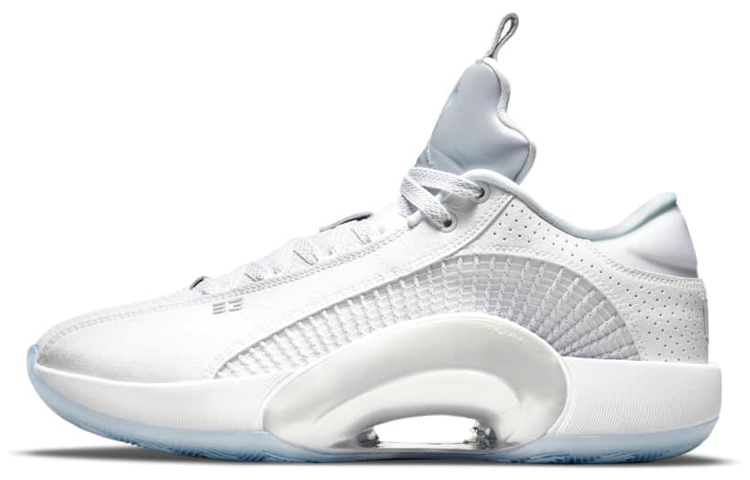 JORDAN Xxxv Low Metallic Silver Clear Sole