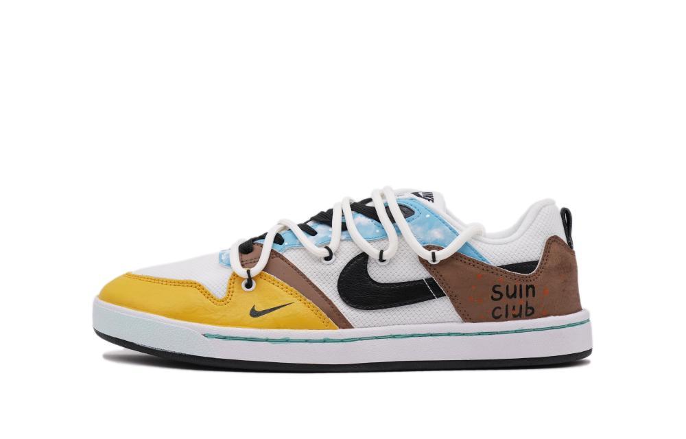Nike SB Alleyoop Skateboard Shoes Men Low-Top Yellow/Umber