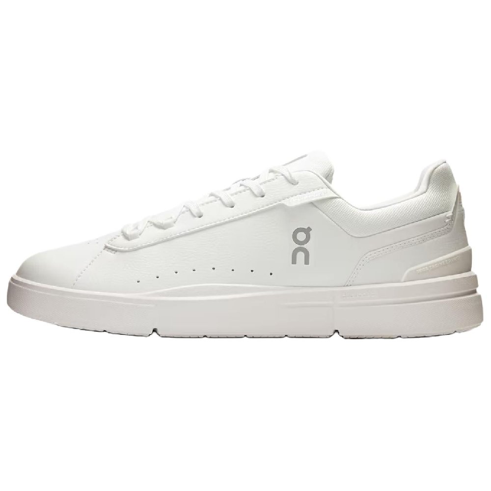 On The Roger Advantage Cushioning And Breathable Low Top Tennis Shoes Men's White
