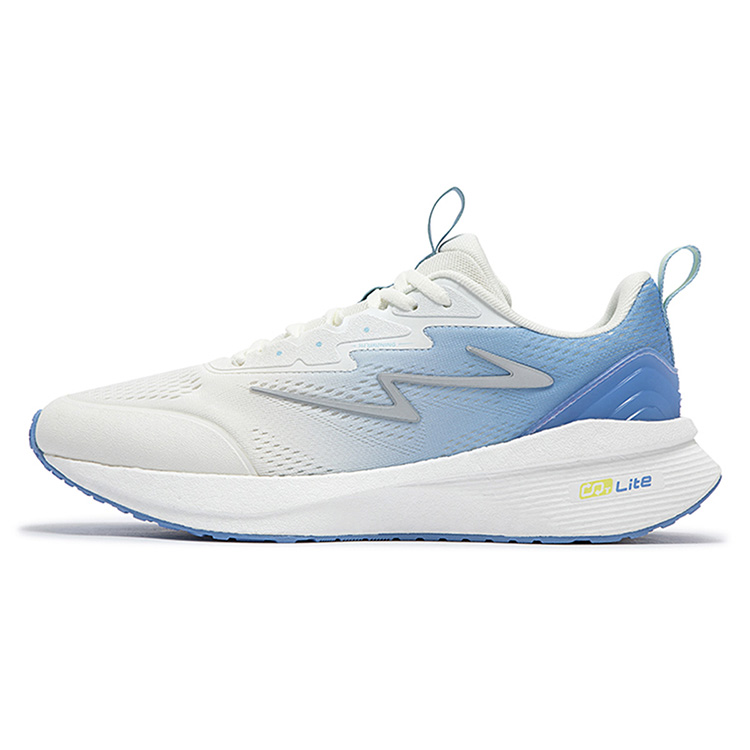 361° Popping Foam Anti Slip Wear Resistant Low Top Casual Running Shoes Men's White Blue