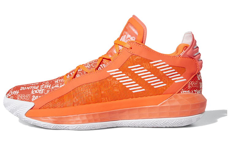 Adidas Dame 6 Solar Red White
