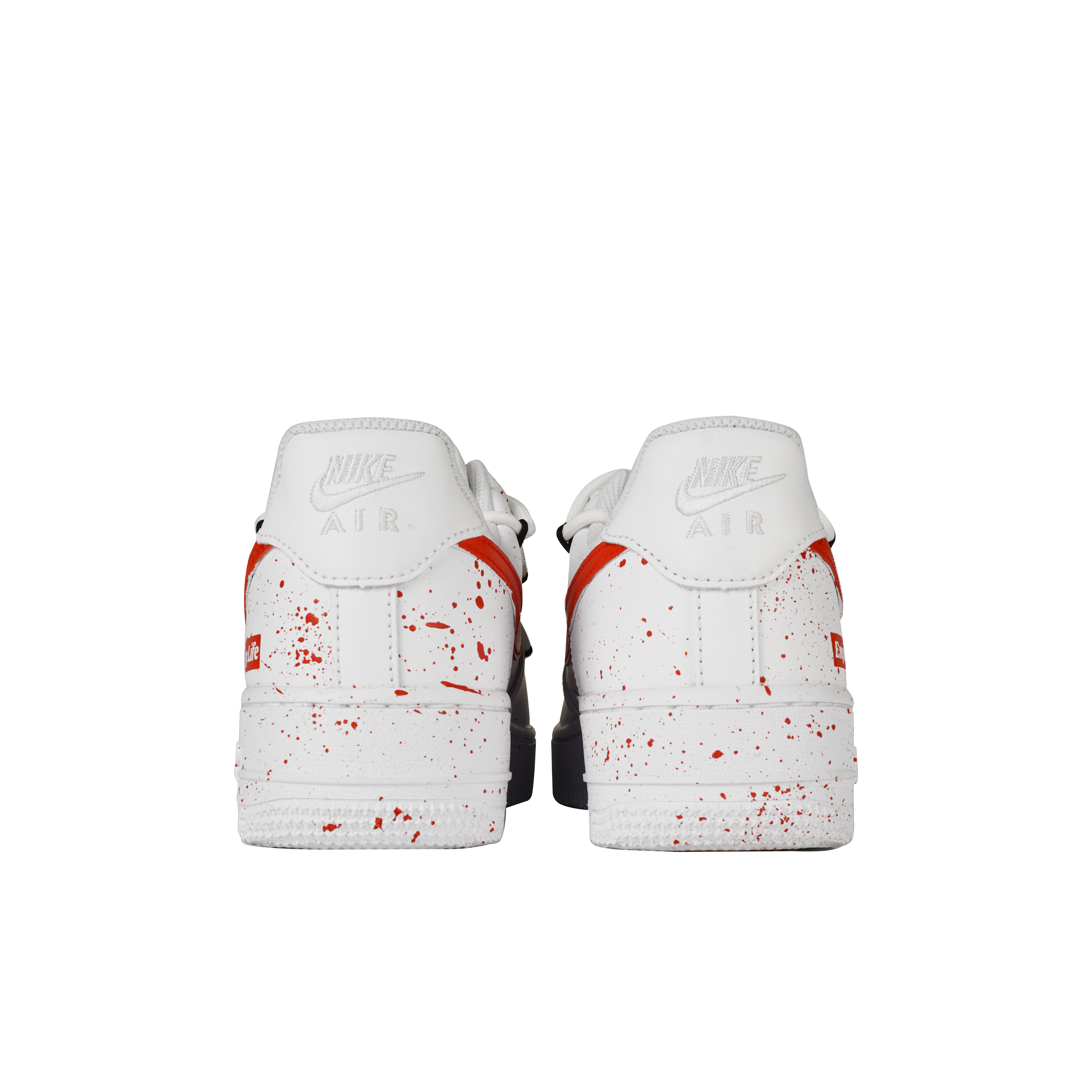 Nike Air Force 1 Low-Top Skateboard Shoes Women's White Red купить в интернет-магазине Yoocart с быстрой доставкой по России.