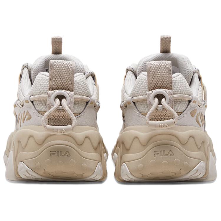 FILA FLUID 5 Slip Resistant Low Top Running Shoes Men's Oat