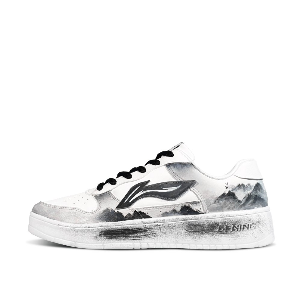 LINING Pontoon Boats Skateboard Shoes Men's Low top Black