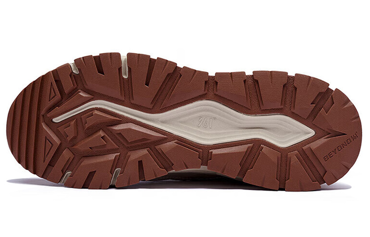 361° Slip Resistant, Abrasion Resistant, Lightweight, Thermal Mid Top Sports Casual Shoes Wheat Brown