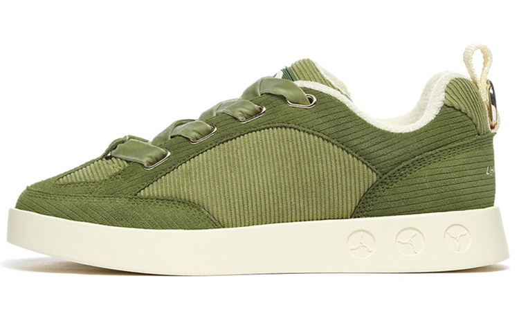 LI NING 1990 Wind Chimes Low Top Skateboard Shoes Women's Pine Needle Green